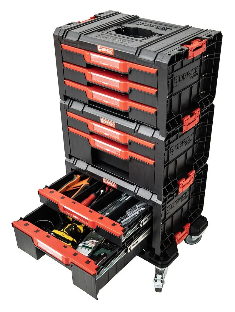 Boîte à Outils Avec Tirroirs Sur Plateforme De Transport Qbrick System PRO DRAWER SET – Image 13