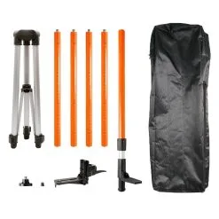 Canne Téléscopique Tripole 3.7m Embase Trépied Neo 75-115