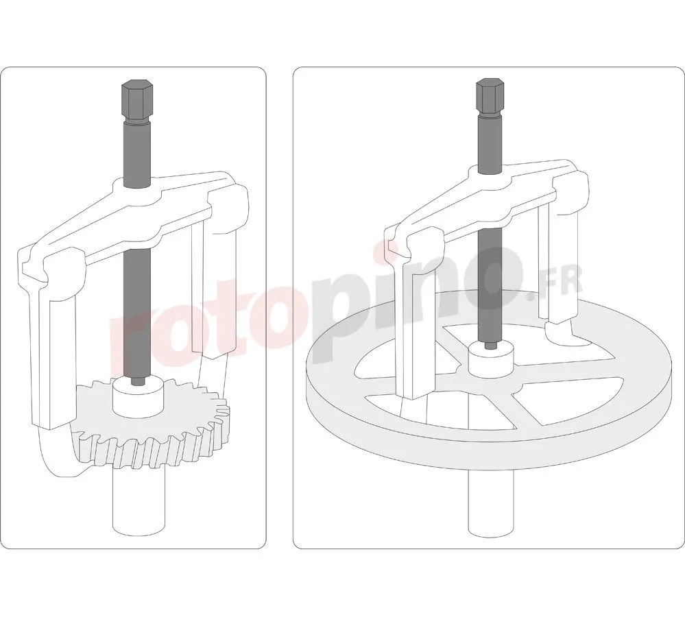 Extracteur De Roulement 100-250 Mm, Deux-trois Bras Yato YT-25105 – Image 4