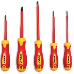 Jeu De 5 Tournevis Isolés Dedra 06B050