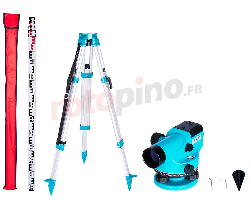 GEO FENNEL Kit Niveau Optique Avec Trépied Et Mire Télescopique Geo-Fennel ELN 24 – Image 4