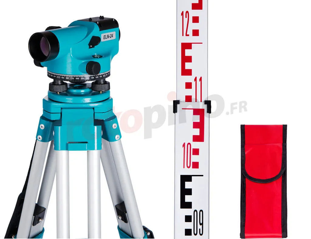 GEO FENNEL Kit Niveau Optique Avec Trépied Et Mire Télescopique Geo-Fennel ELN 24