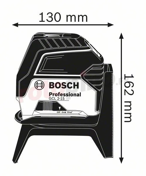 Laser Croix Avec Poignée Bosch GCL 2-15 + RM1 – Image 3