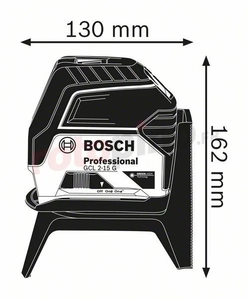 Laser Point De Croisement Bosch GCL 2-15 G Prof + RM1 – Image 3