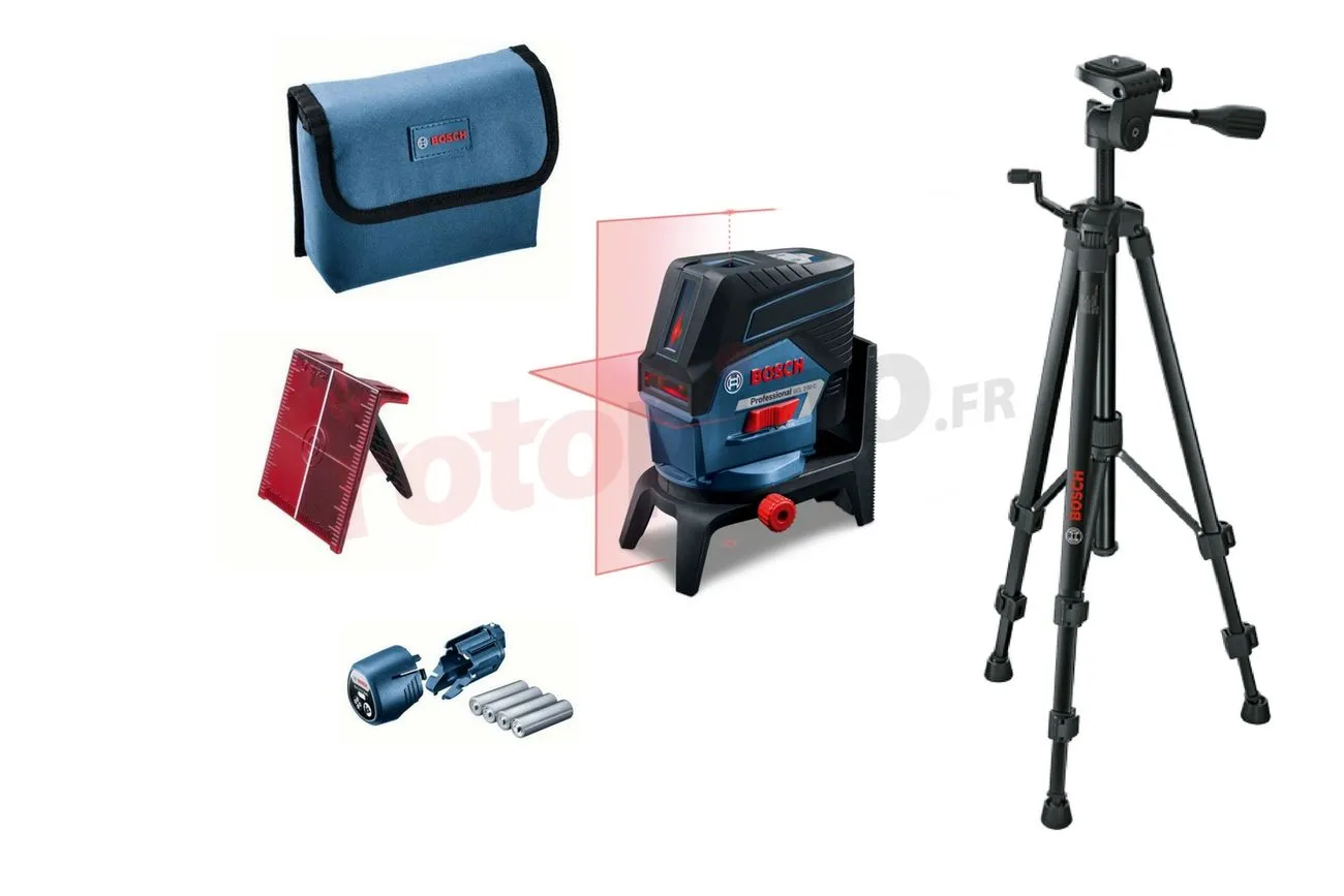 Ligne Laser Point Avec Trépied BT 150 Bosch GCL 2-50 C