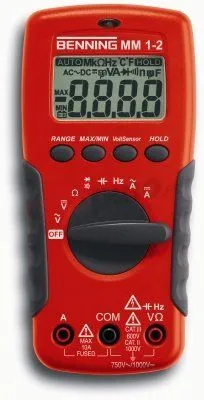 MM 1-2 Compteur Numérique Universel Avec Accessoires Benning