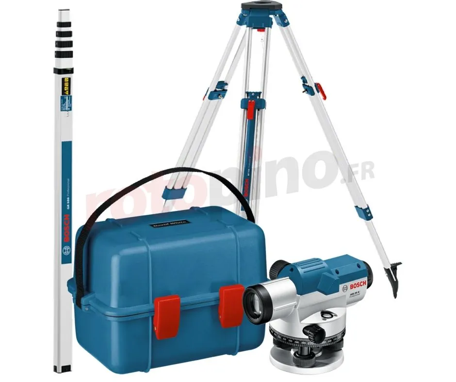 Set: Niveau Optique Bosch GOL 26G + BT 160 + GR 500