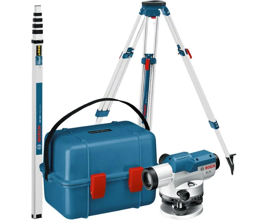 Set: Niveau Optique Bosch GOL 32D + BT160 + GR500