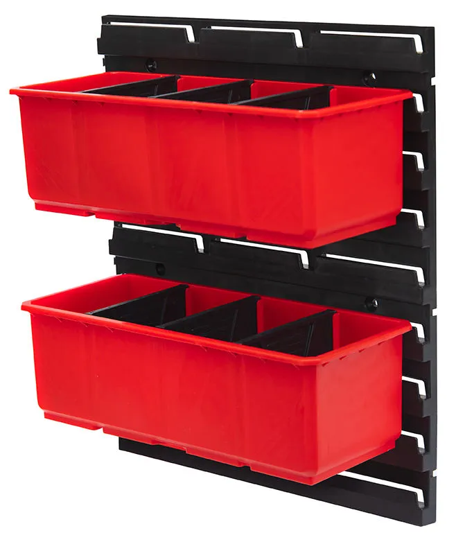 Panneau Mural De Rangement Avec 2 Grands Bacs Qbrick System ONE