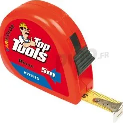 Ruban à Mesurer En Acier Inoxydable 3m X 12.5mm Top Tools 27C233