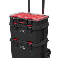 Set De Boites 150l Keter Stack'N'Roll 17210365